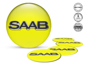 Saab Adesivo su Cerchi Design Silicone Alta Qualità